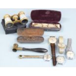 Collectables to include five watches including Timex, Sekonda, Medana and Primula, gunpowder