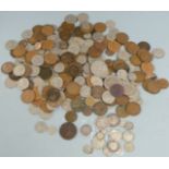 An amateur collection of UK coinage George III onwards together with a quantity of mixed silver
