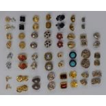 A collection of vintage earrings including Grome, silver, Napier, etc