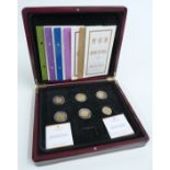 The London Mint Office 'Sovereign Rarities of Queen Victoria Collection' comprising six gold full