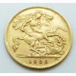 George V 1926 South Africa Mint gold half sovereign