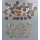 Approximately 310g of UK silver coinage together with a further quantity of UK coins Victoria