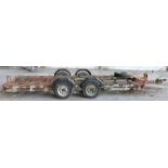 Four wheel car transporter trailer, vendor advises that it has had new brakes and wheel bearings