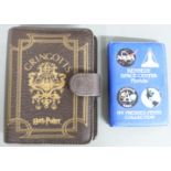 Harry Potter Gringotts savings book, complete, together with a Kennedy Space Centre pressed penny
