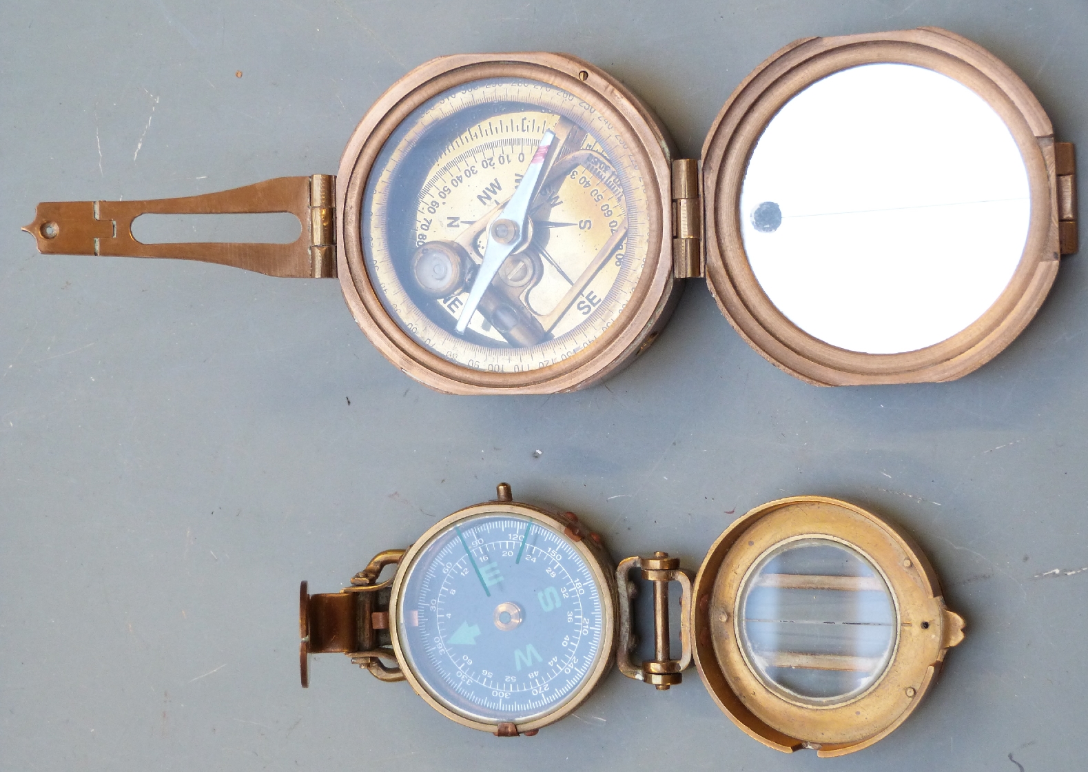 A natural Sine compass, smaller example, Everite and Rotary watches etc - Image 2 of 9