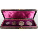 1891 Jubilee head cased Maundy coin set