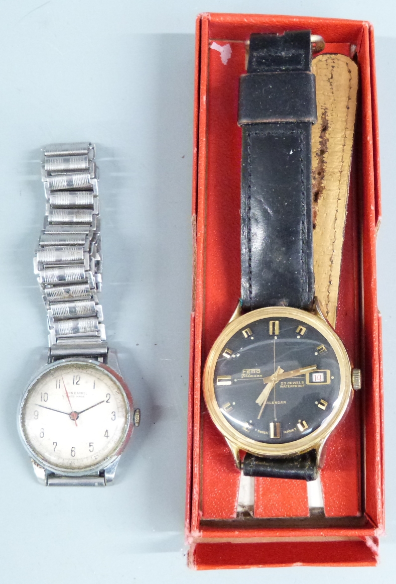 Fero and John Barrel wristwatches, various folding knives and tools, Kiwi advertising shoe horn, two - Image 5 of 5