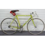 Woodrup 'Apples' vintage road bike with campagnolo brakes and seat, fixed gear drive train and Mavic