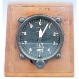 Aeroplane altimeter indistinctly marked to dial Mk XIVB 6A/1327, also marked 45,000 feet, possibly