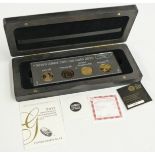 Royal Mint WWII Allied gold coin set comprising 2015 USA one quarter ounce gold proof $10; 2015