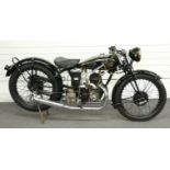 1930 Velocette 250cc GTP motorcycle, much restoration carried out including restored fuel tank and