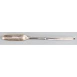 Georgian bottom hallmarked silver double ended marrow scoop, marks indistinct, length 23cm, weight