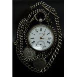Burman of Bristol hallmarked silver open faced pocket watch with inset subsidiary seconds dial, gold