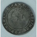 Elizabeth I 1574 Eglantine Mint hammered threepence
