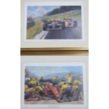 Alan Fernley two signed limited edition prints, both limited to 850, comprising Mansell's debut