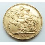 Edward VII 1908 gold full sovereign