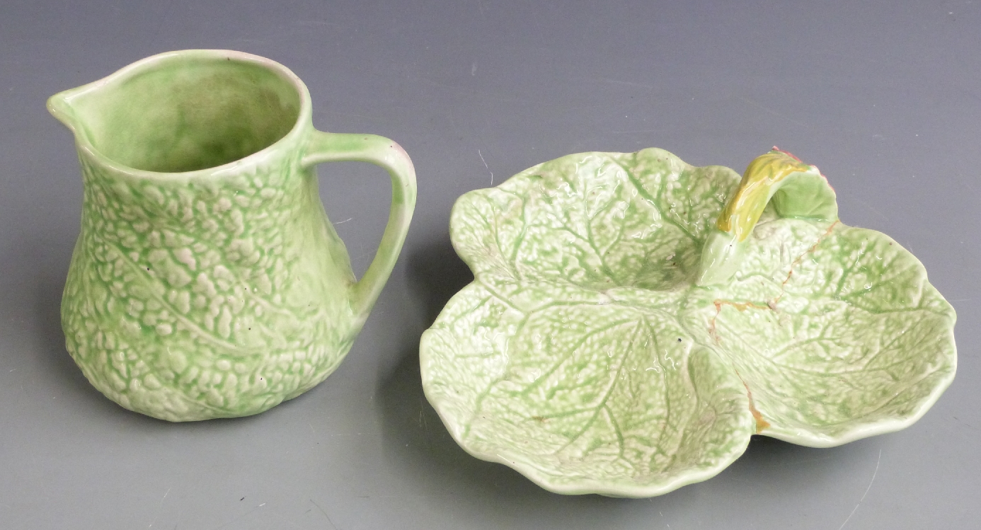 Quantity of green leaf salad ware including Beswick, Crown Devon, Carlton ware etc - Image 2 of 3