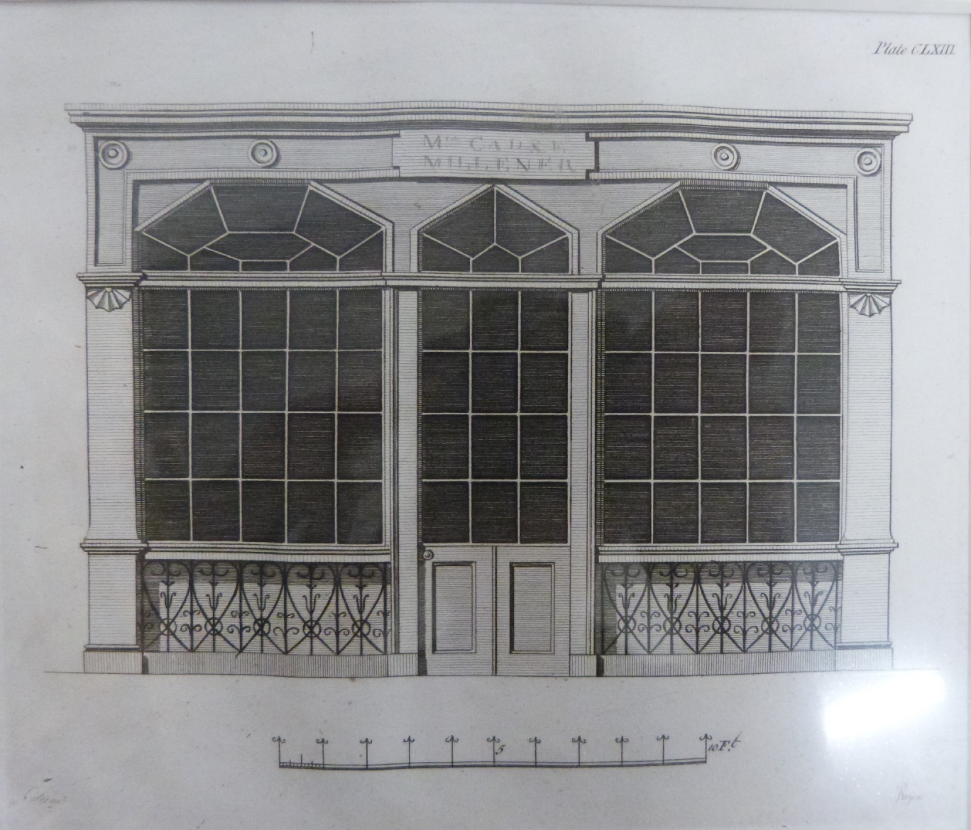 Eight 19thC architectural engravings including windmill, houses, gates etc, each 15 x 18cm