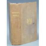The Works of Lord Byron Complete in One Volume published John Murray 1838, with steel engraved title