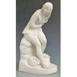 Minton Parian ware figurine of Dorethea modelled by John Bell, impressed Minton marks to base and