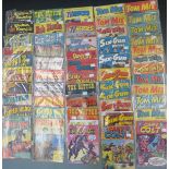 Approximately  50 Western comics including Tom Mix, Six-Gun Heroes, TV Heroes, Davy Crockett,