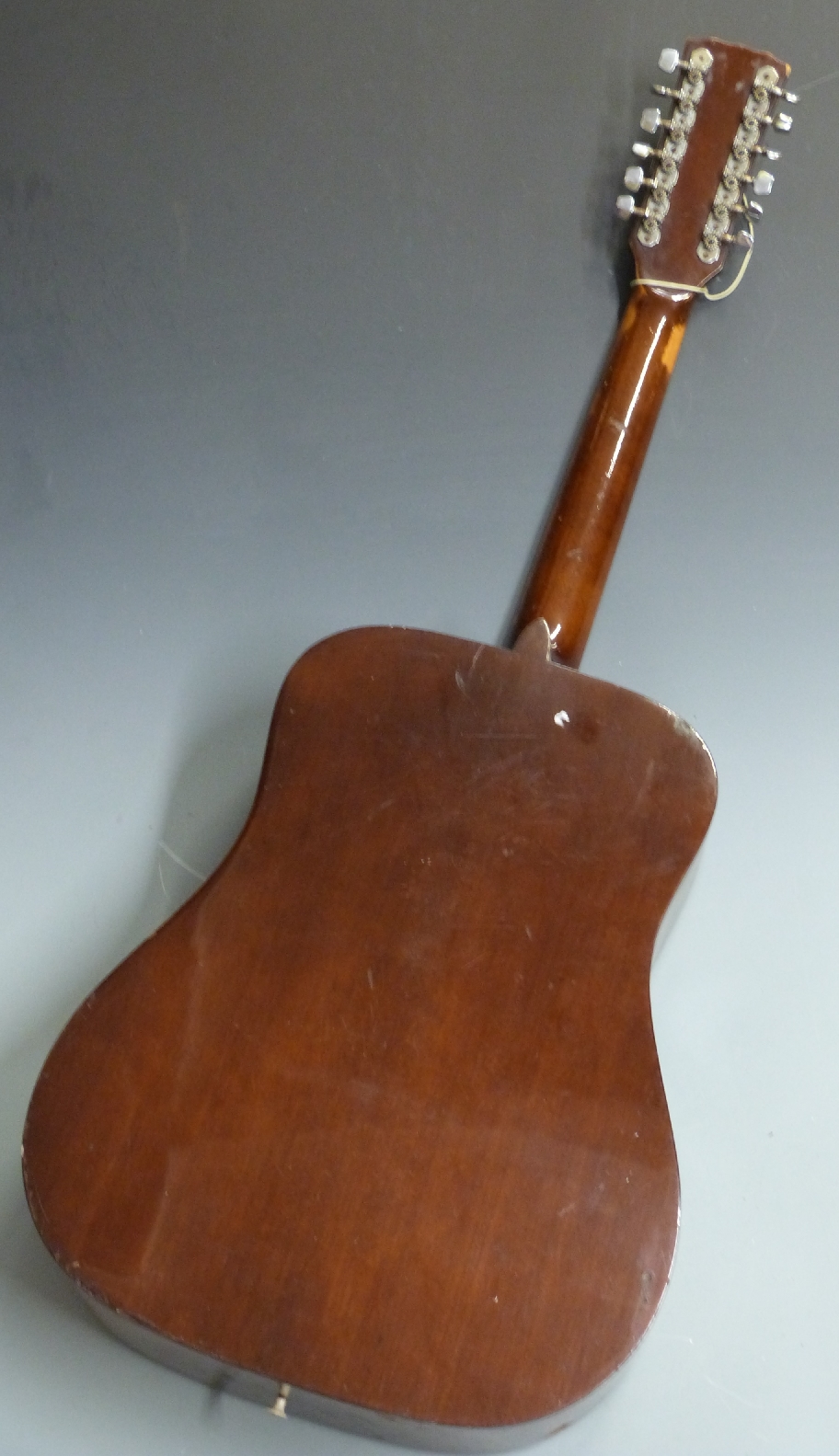Kimbara 12 string acoustic guitar Japanese made for FCN England, model no. 7/V - Image 4 of 4