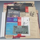 A selection of ballet posters including Swan Lake, many London's Festival Ballet etc, largest 76 x