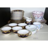 Quantity of Minton teaware and Royal Crown Derby 1128 Imari, maximum diameter 21cm
