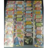 Approximately  118 Marvel Star Wars weekly comics including Return of the Jedi.