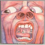 King Crimson - In The Court Of The Crimson King (ILPS9111) A4/B4 pink rim label, record and cover