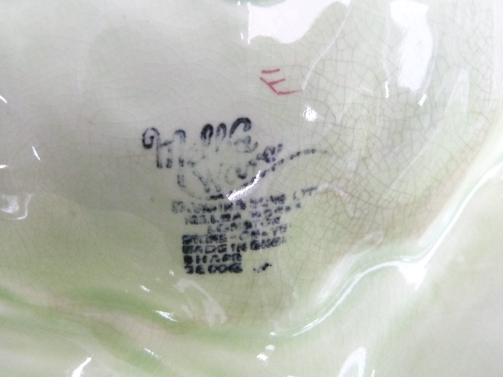 Quantity of green leaf salad ware including Beswick, Crown Devon, Carlton ware etc - Image 3 of 3