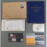 A quantity of mint Great Britain and Channel Island blocks of stamps and an improved stamp album