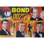 Walt Howarth signed limited edition print James Bond 12 of 20 with certificate of authenticity, 29.