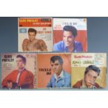Approximately 100 Elvis Presley singles including EPs and picture discs