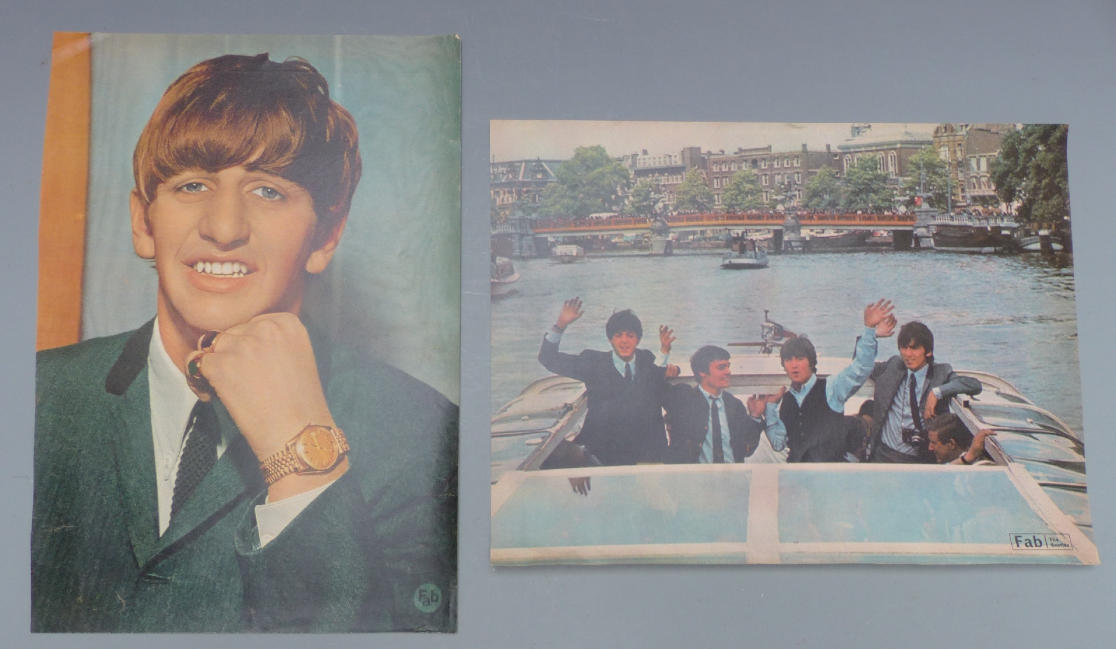 Various Beatles interest magazine cuttings; mostly 26 x 35cm some double pages, many from FAB - Image 3 of 5