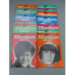 Monkees Monthly magazines - numbers 1-11 inclusive, 13-20 inclusive, 22-24 inclusive