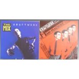 Kraftwerk - The Mix (EMI408) blue and yellow vinyl records and cover appear Ex, The Man Machine (