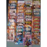 Large collection of Marvel Collector's Club edition comics including Spiderman, Wolverine, X-Men