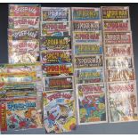 Approximately  32 Marvel Spiderman comics including numbers from 3-148
