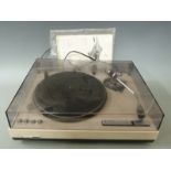 Trio KD500 direct drive stereo turntable with SME pickup arm and booklet