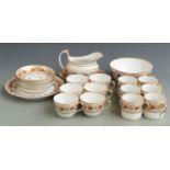 A quantity of 19thC English tea ware, probably Newhall