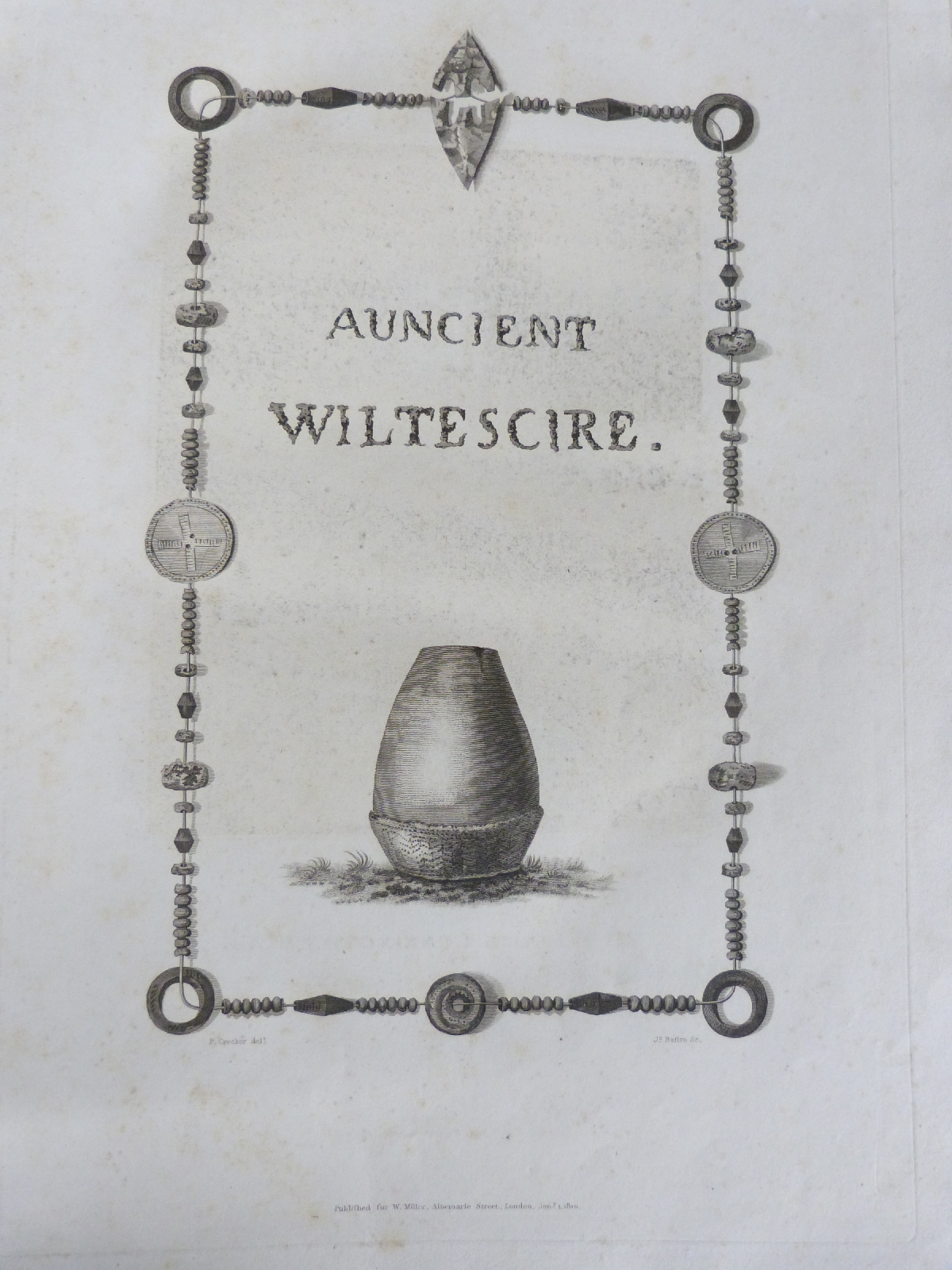The Ancient History of South Wiltshire by Sir Richard Colt Hoare, Bart published William Miller 1812 - Image 2 of 5