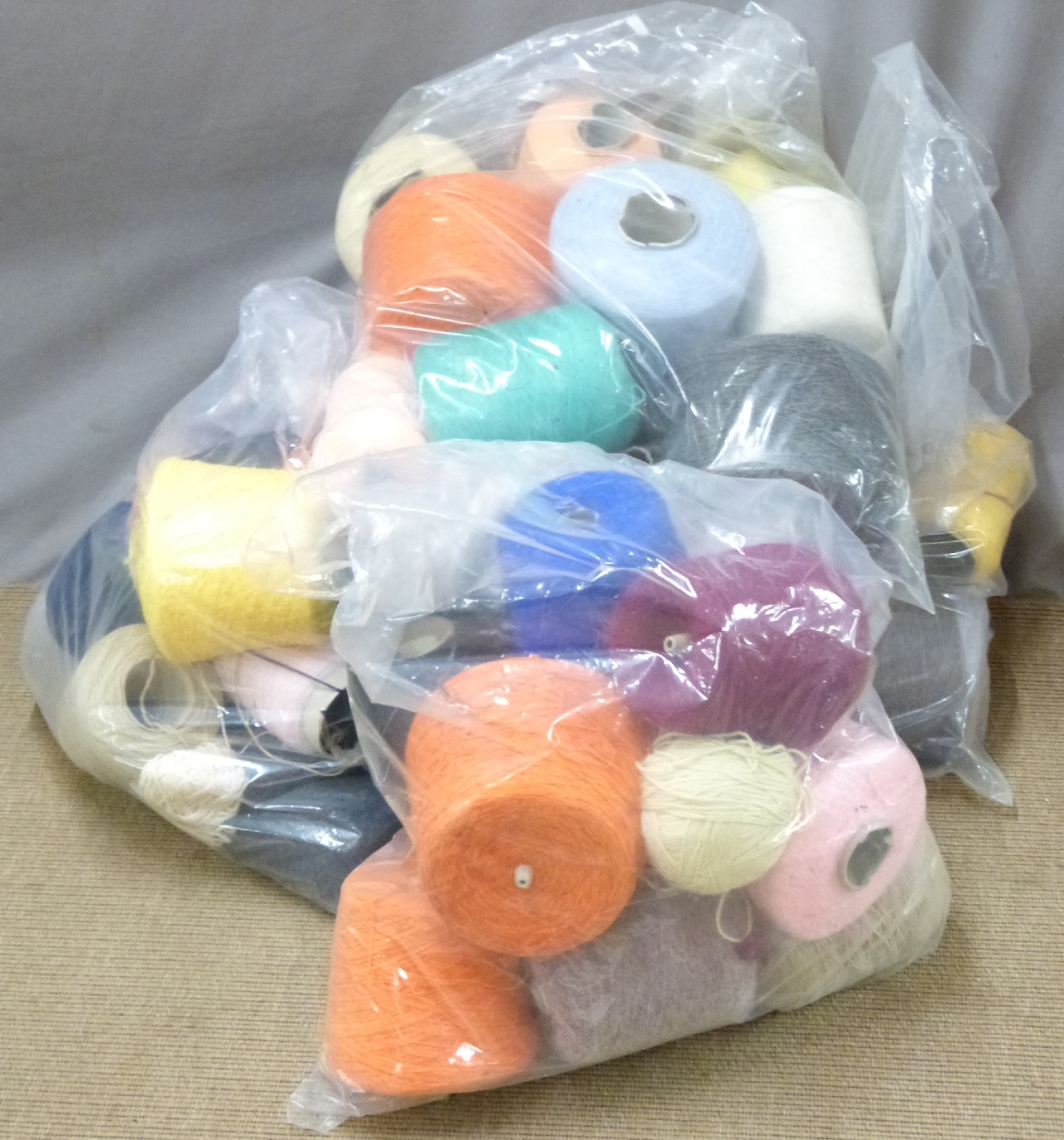 A large collection of yarn/wool