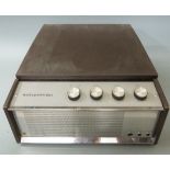 Marconiphone record deck c1970 in brown and steel finish