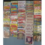 Approximately  55 mixed genre comics including Frankenstein, Battle Cry, Crime Buster, Crime Patrol,