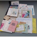 Pigeon racing ephemera incluidng Stroud Valley Flying Club certificates awarded to C. Churchill,