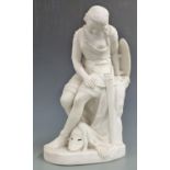 Minton Parian ware figurine of Clorinda modelled by John Bell c1948, impressed Minton marks to