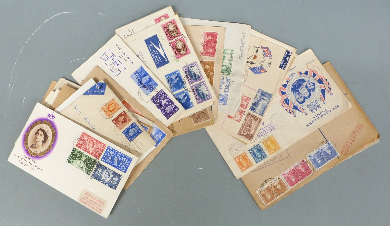 A box file of Great Britain, USA, Canada, New Zealand, European and other first day covers, includes