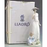 Lladro figural group "Flower In Bloom" boxed, H 37cm
