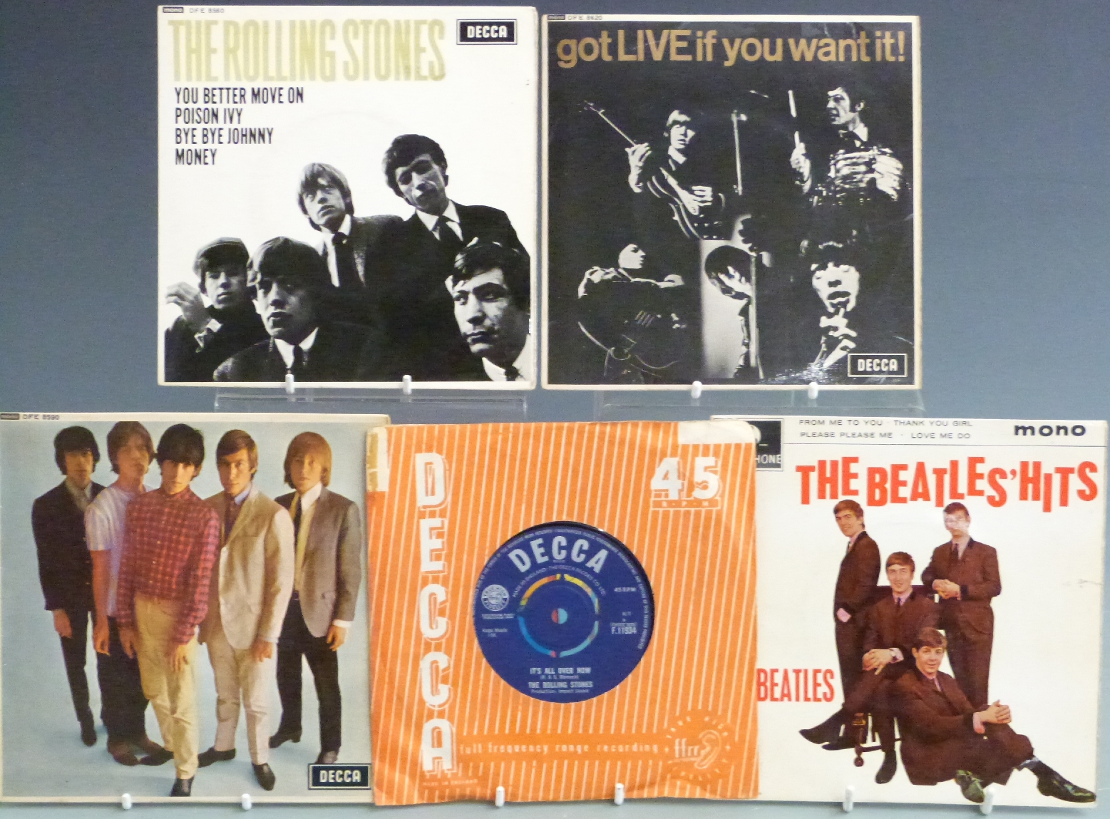 The Beatles/Stones/Heinz - four EPS and seven singles